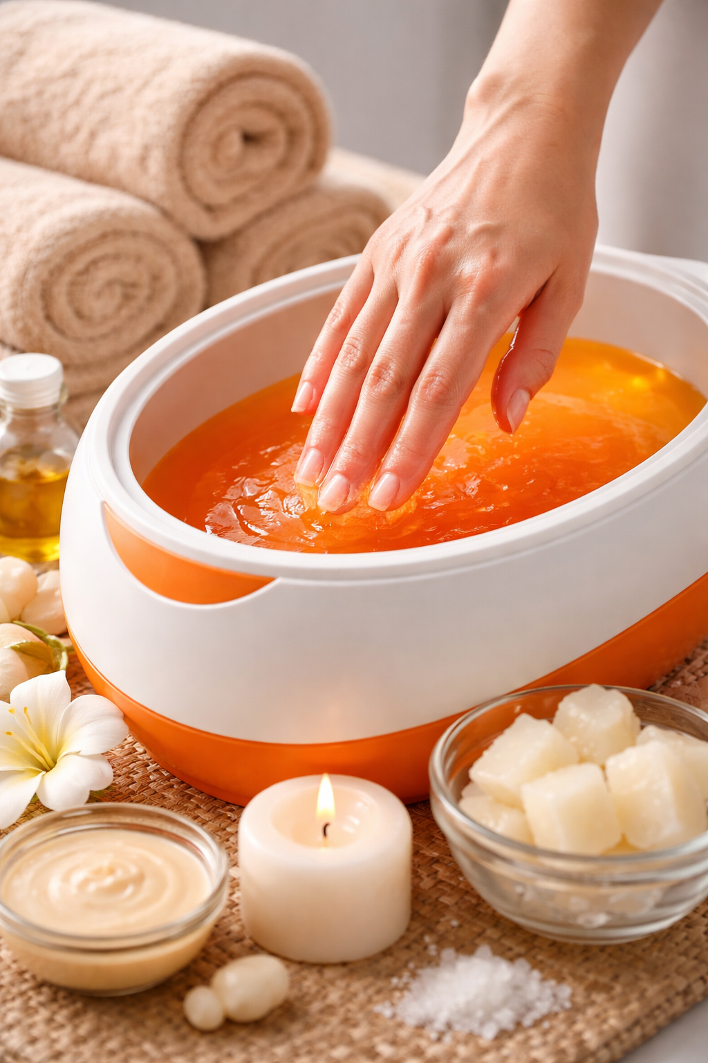 Luxury paraffin wax manicure at ELITE AESTHETIC SPA Toronto Airport